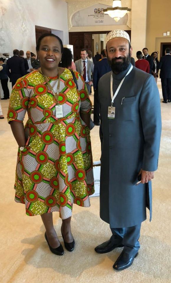 with H.E. Clare Akamanzi - Cabinet Member of Republic of Rwanda & CEO of Rwanda Development Board 