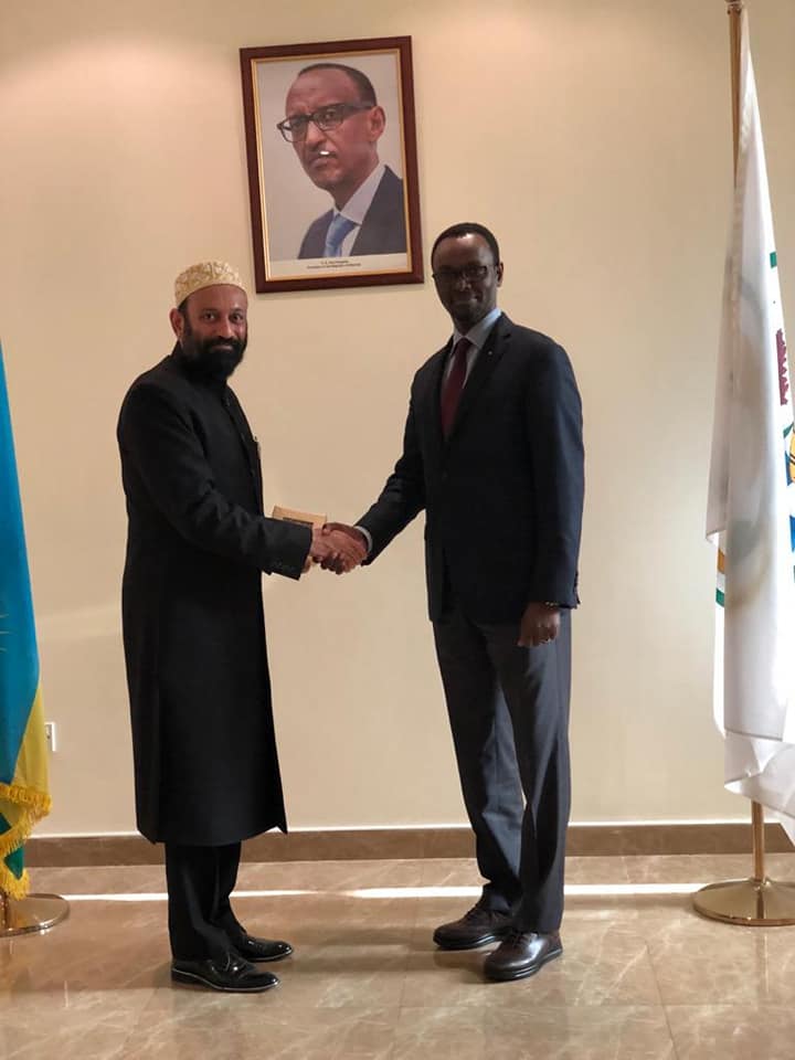 with H.E. Emmanuel Hategeka- Ambassador of Rwanda to UAE